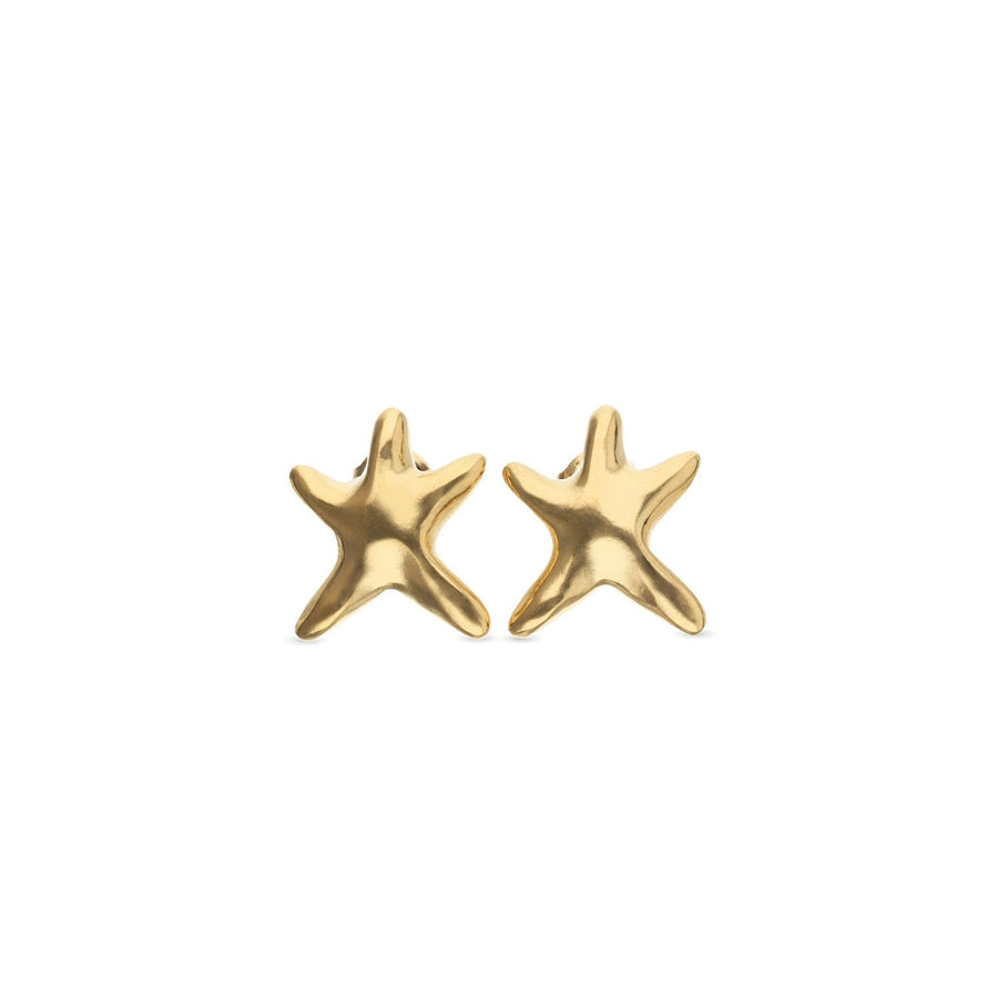 UNOde50 Star 18k Gold Plated Earrings PEN1098ORO000