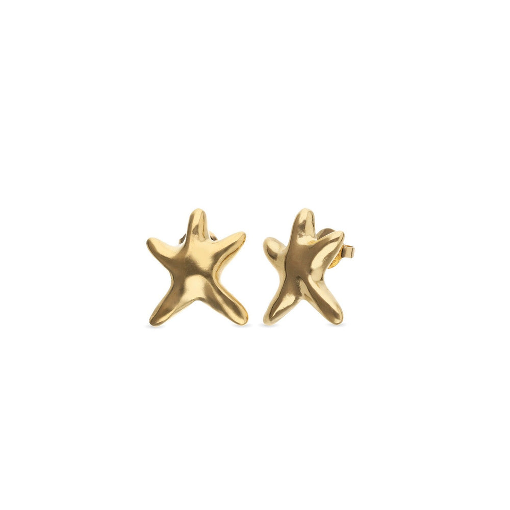 UNOde50 Star 18k Gold Plated Earrings PEN1098ORO000