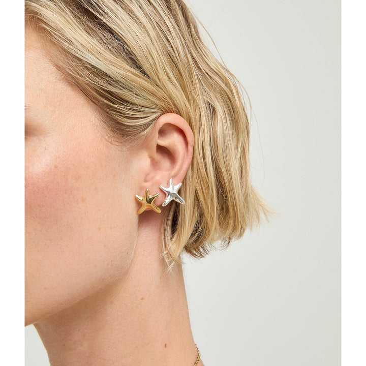 UNOde50 Star 18k Gold Plated Earrings PEN1098ORO000