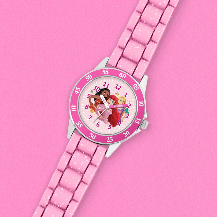 Disney Princess Pink Time Teacher Analogue Watch PN4660ARG