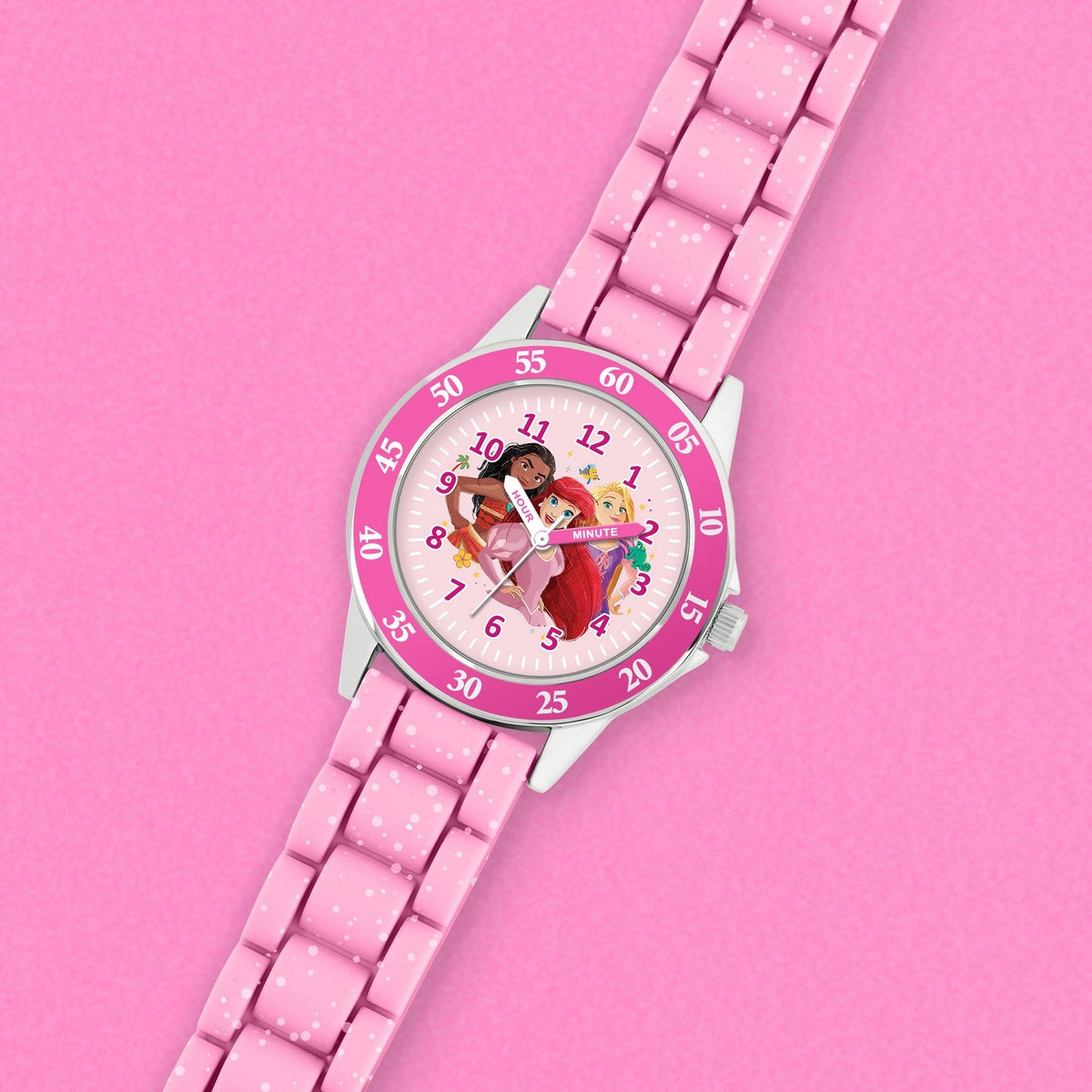 Disney Princess Pink Time Teacher Analogue Watch PN4660ARG