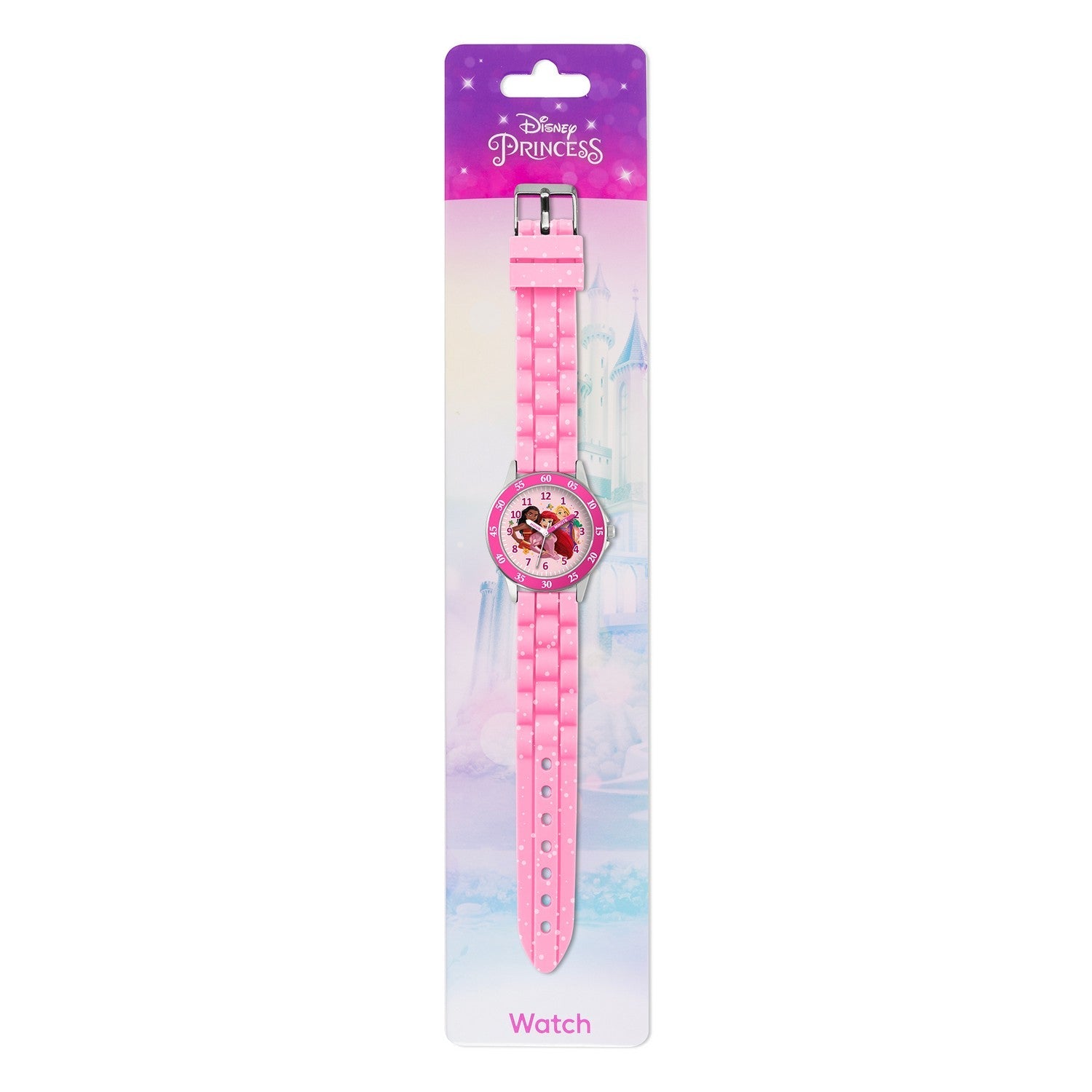 Disney Princess Pink Time Teacher Analogue Watch PN4660ARG