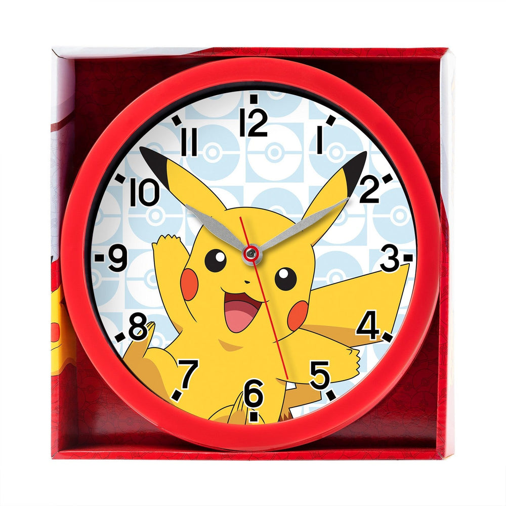 Kids Film And Cartoon Pokemon Pokémon Pikachu Wall Clock Orange POK3159