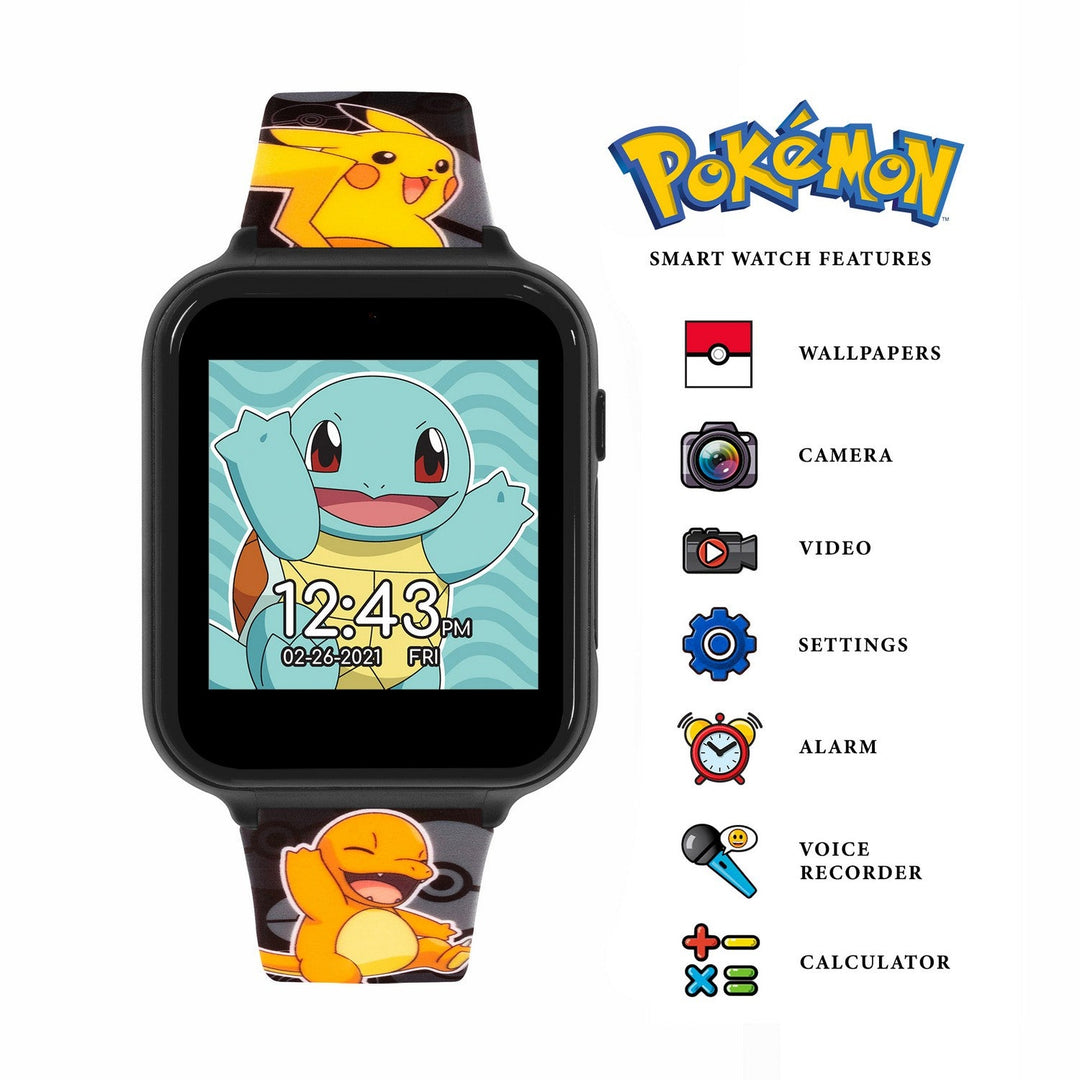 Kids Film And Cartoon Pokemon Pokémon Printed Strap Interactive Yellow Watch POK4231ARG