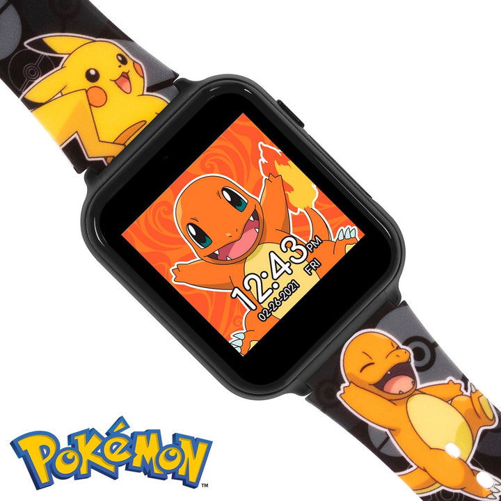 Kids Film And Cartoon Pokemon Pokémon Printed Strap Interactive Yellow Watch POK4231ARG