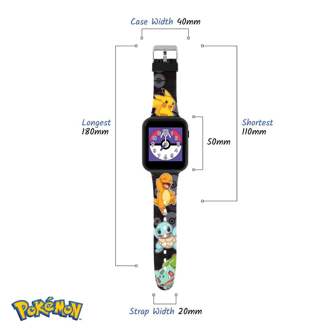 Kids Film And Cartoon Pokemon Pokémon Printed Strap Interactive Yellow Watch POK4231ARG