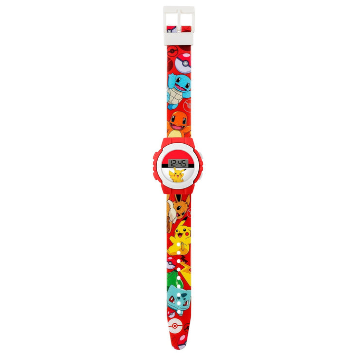 Kids Film And Cartoon Pokemon Pokémon Printed Digital Red Watch POK4374