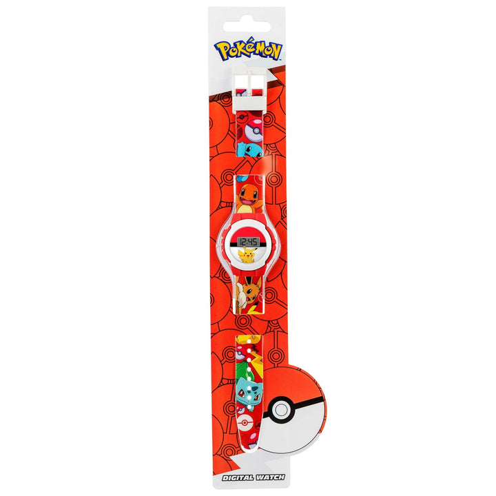 Kids Film And Cartoon Pokemon Pokémon Printed Digital Red Watch POK4374