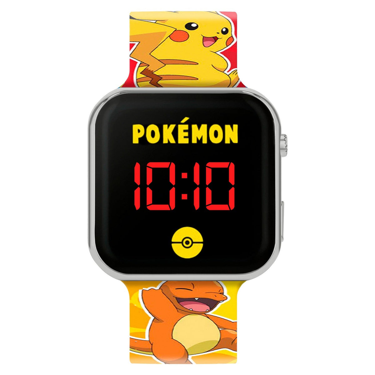 Kids Film And Cartoon Pokemon Led Orange Watch POK4435