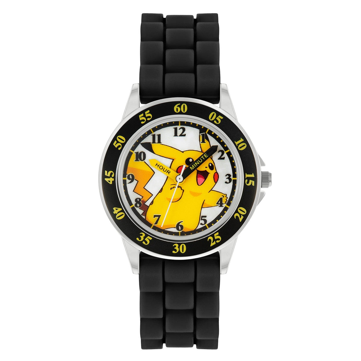 Kids Film And Cartoon Pokemon Pokémon Black Time Teacher Yellow Watch POK9048ARG