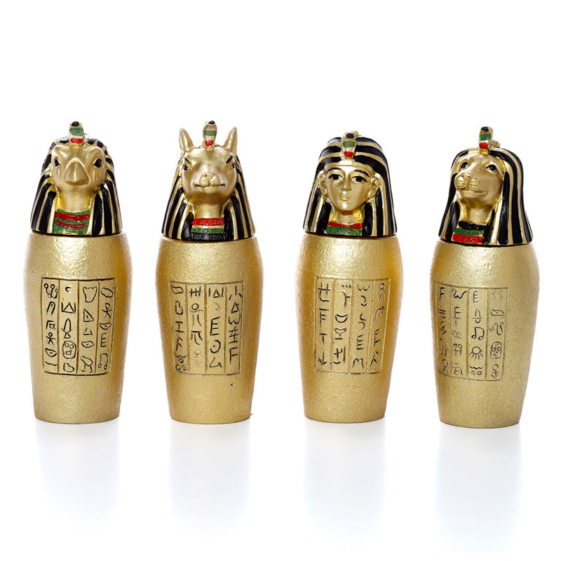 Gold Egyptian Canopic Jar POT01