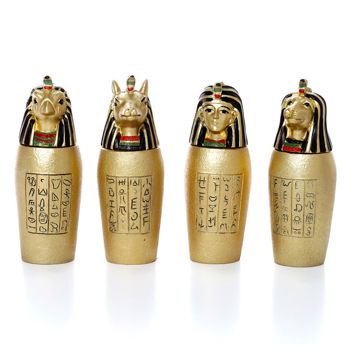 Gold Egyptian Canopic Jar POT01