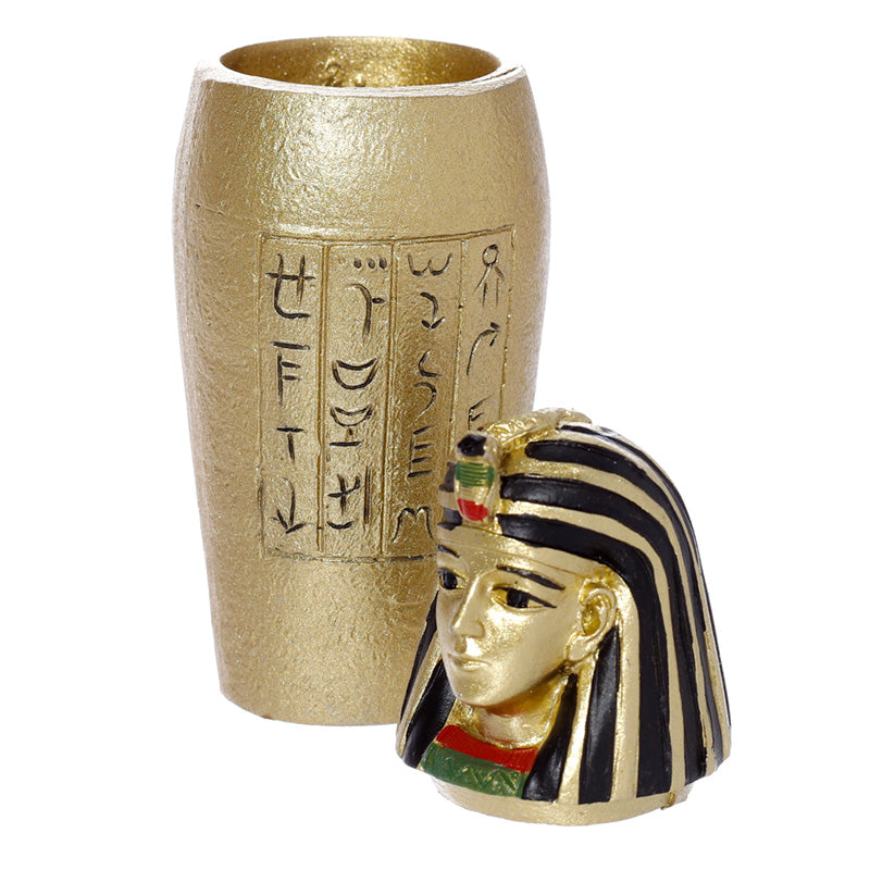 Gold Egyptian Canopic Jar POT01