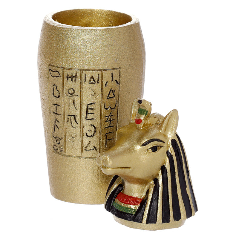 Gold Egyptian Canopic Jar POT01
