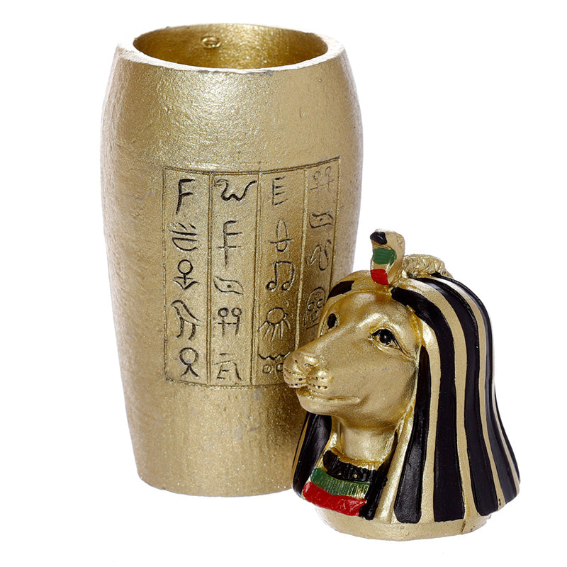 Gold Egyptian Canopic Jar POT01