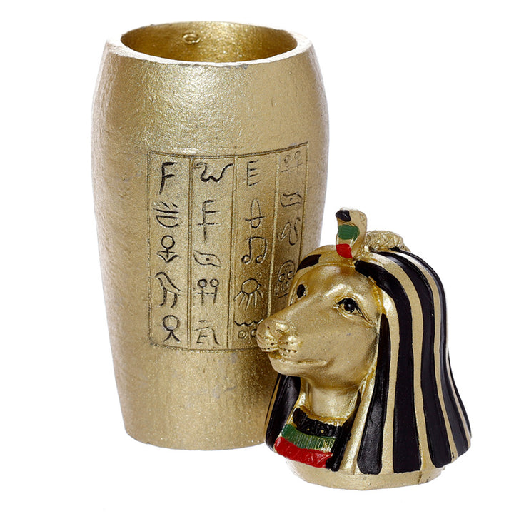 Gold Egyptian Canopic Jar POT01