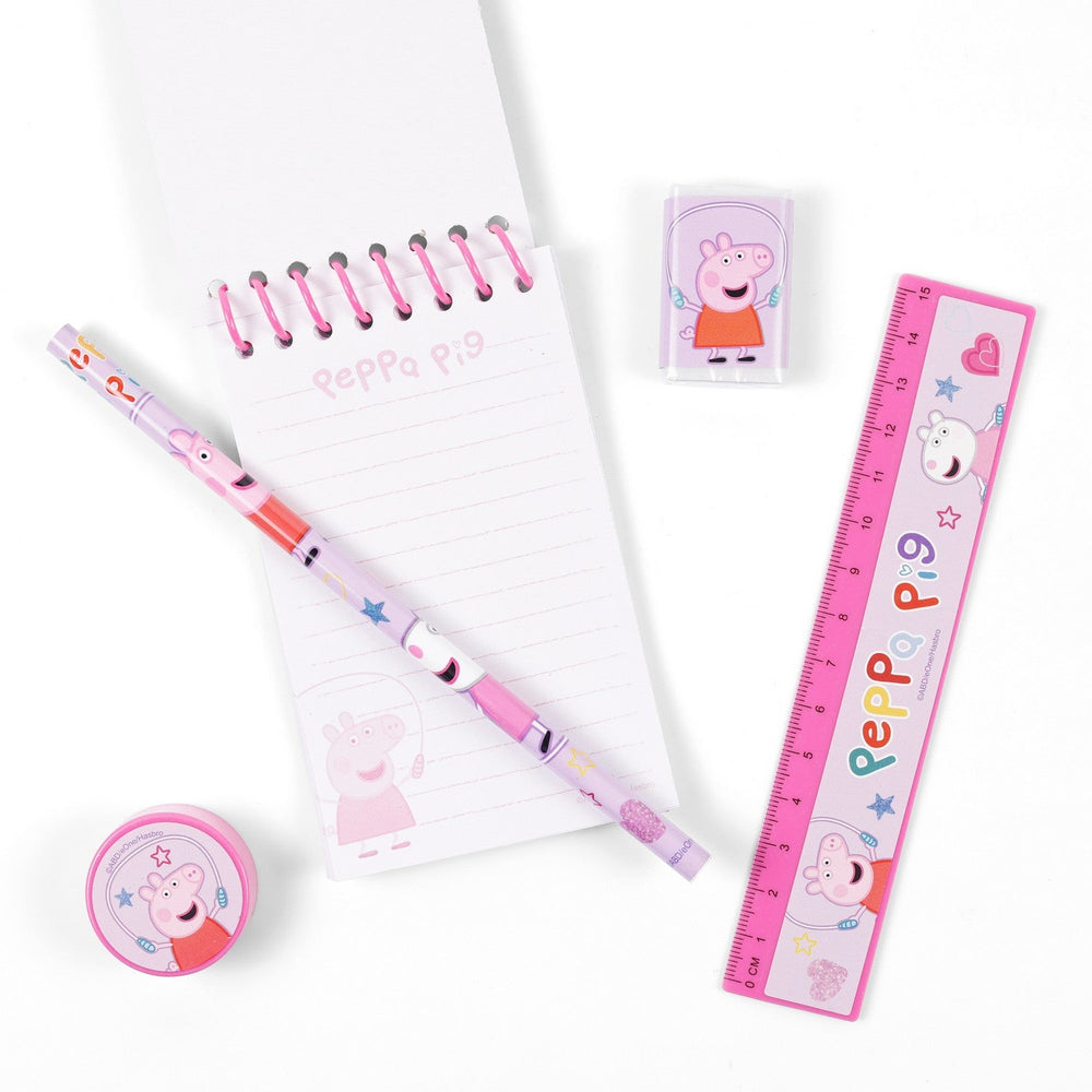 Pre School 5 Pcs Peppa Pig Set With Note Pad Stationery PP17109