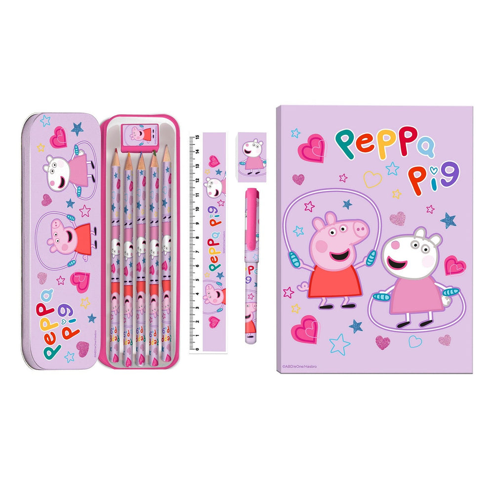 Pre School 11 Pcs Peppa Pig Stationary Set PP17119
