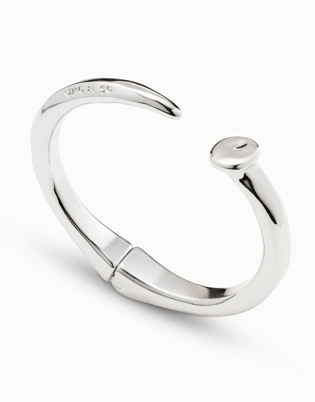 Sterling Silver Plated San Valentin Silver Bangle Bracelet PUL1821MTL0000