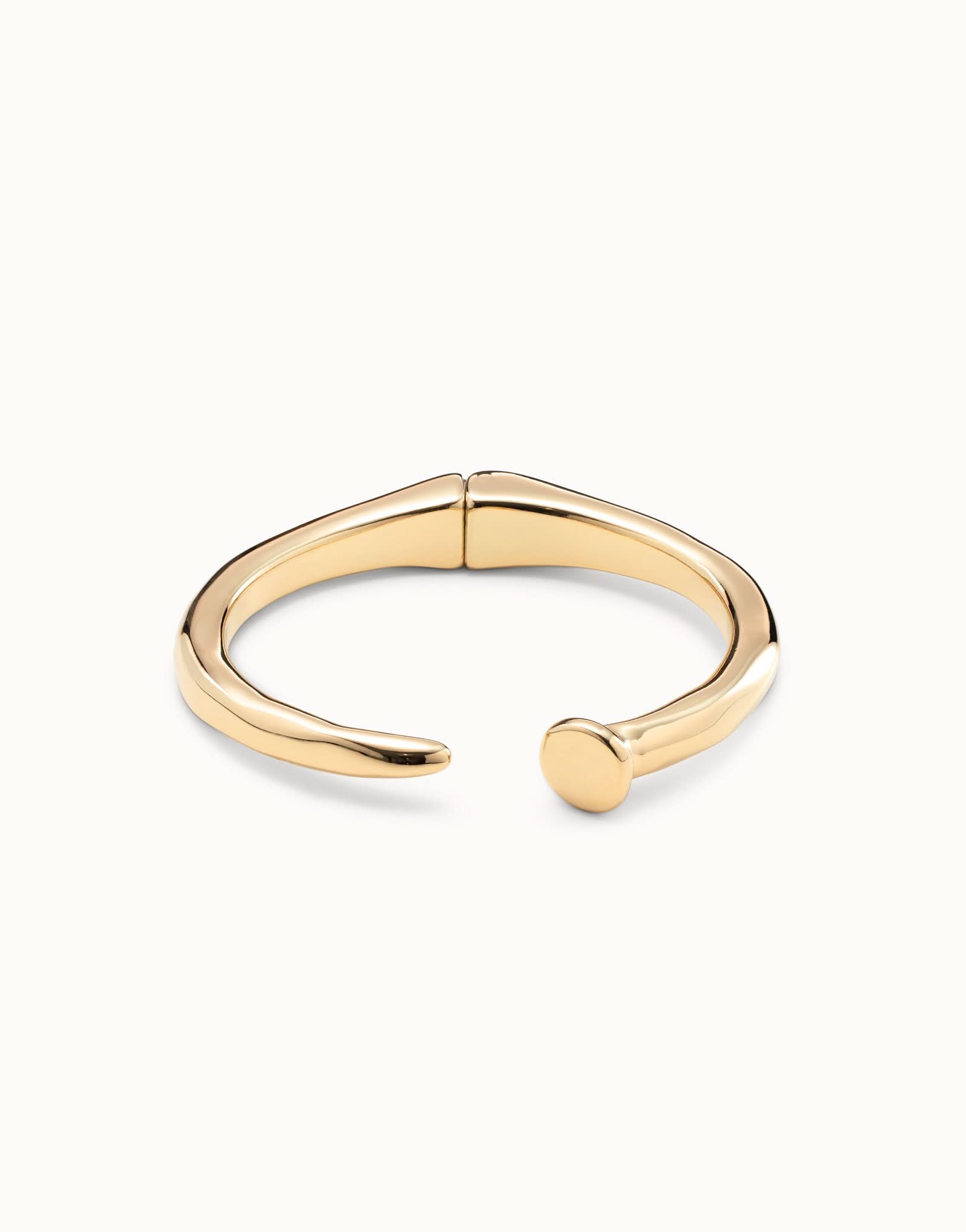 18k Gold Plated San Valentin Gold Bangle Bracelet PUL1821ORO0000