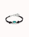 Sterling Silver Plated Ser Magnetica Green Bracelet PUL2480VRDMTL0