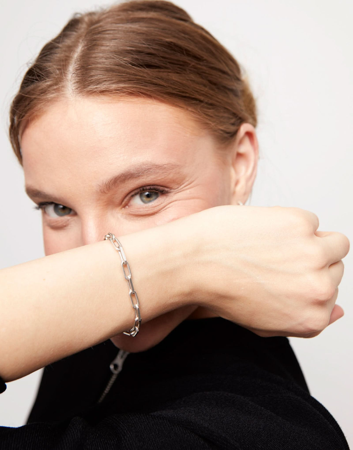 Sterling Silver Plated Hazte Silver Bracelet PUL2503MTL0000