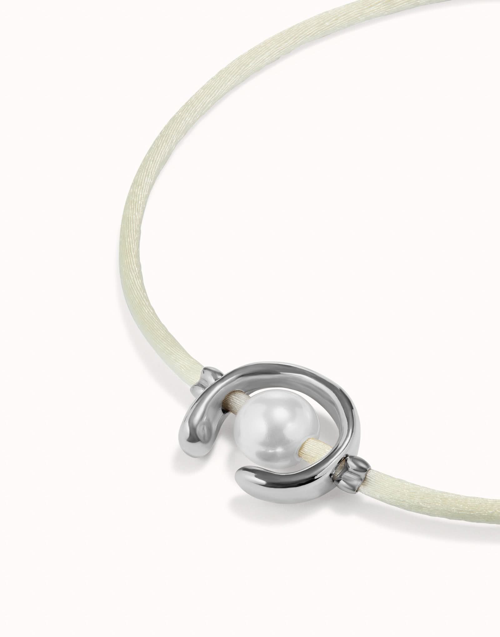 Sterling Silver Plated Ser Diferente Cream Bracelet PUL2505CREMTL0M