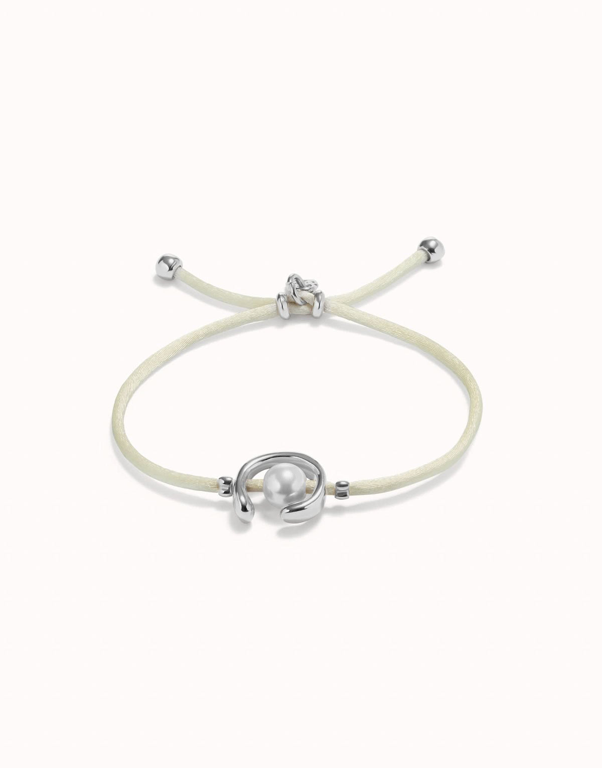 Sterling Silver Plated Ser Diferente Cream Bracelet PUL2505CREMTL0M
