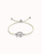 Sterling Silver Plated Ser Diferente Cream Bracelet PUL2505CREMTL0M