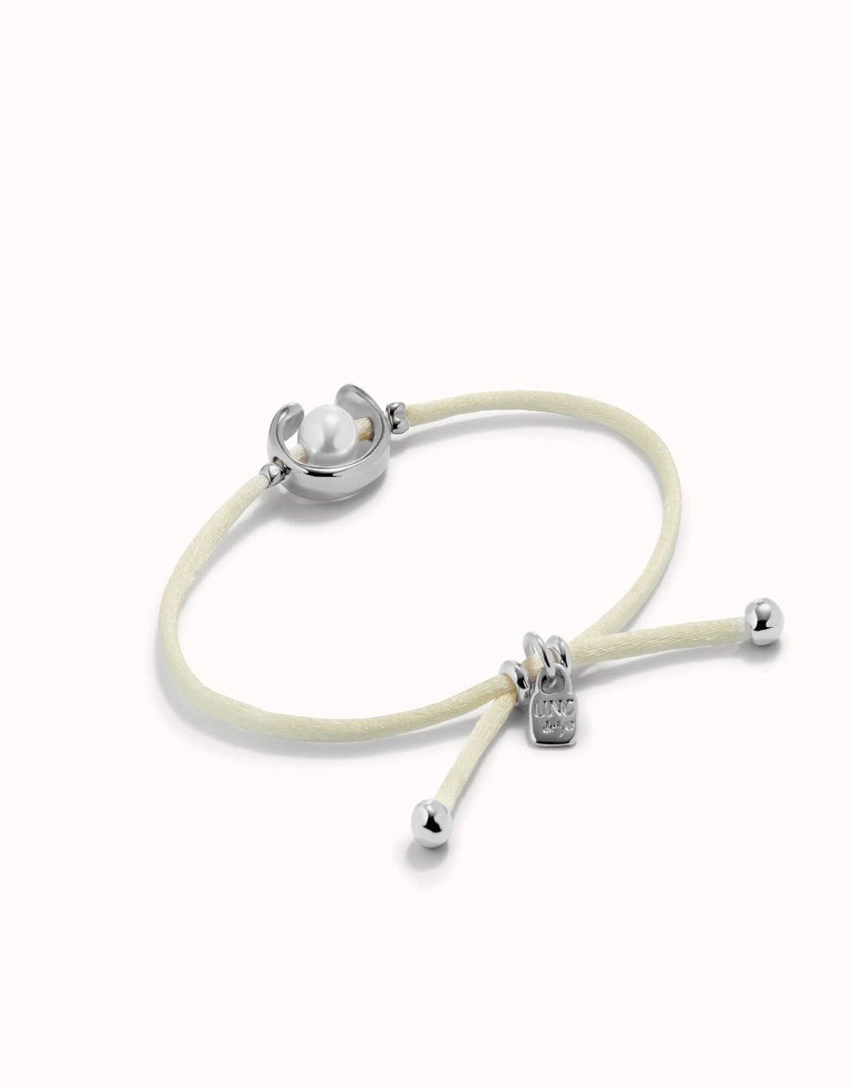 Sterling Silver Plated Ser Diferente Cream Bracelet PUL2505CREMTL0M