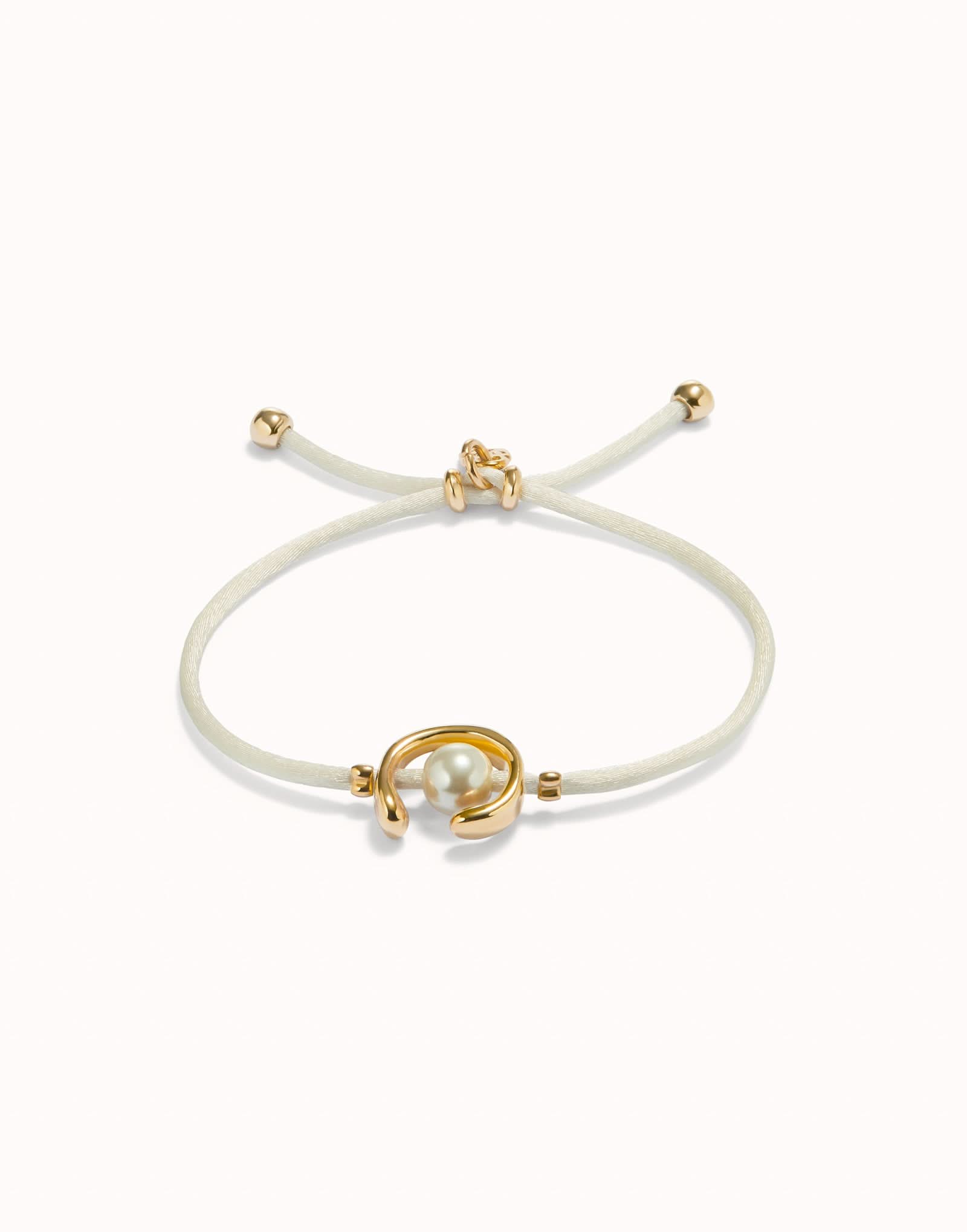 18k Gold Plated Ser Diferente Cream Bracelet PUL2505CREORO0M