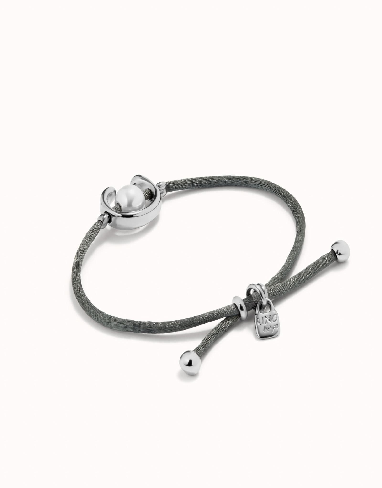 Sterling Silver Plated Ser Diferente Grey Bracelet PUL2505GRSMTL0M