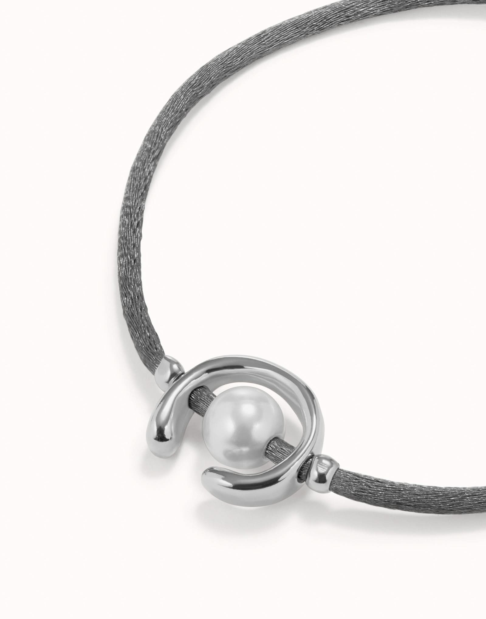 Sterling Silver Plated Ser Diferente Grey Bracelet PUL2505GRSMTL0M