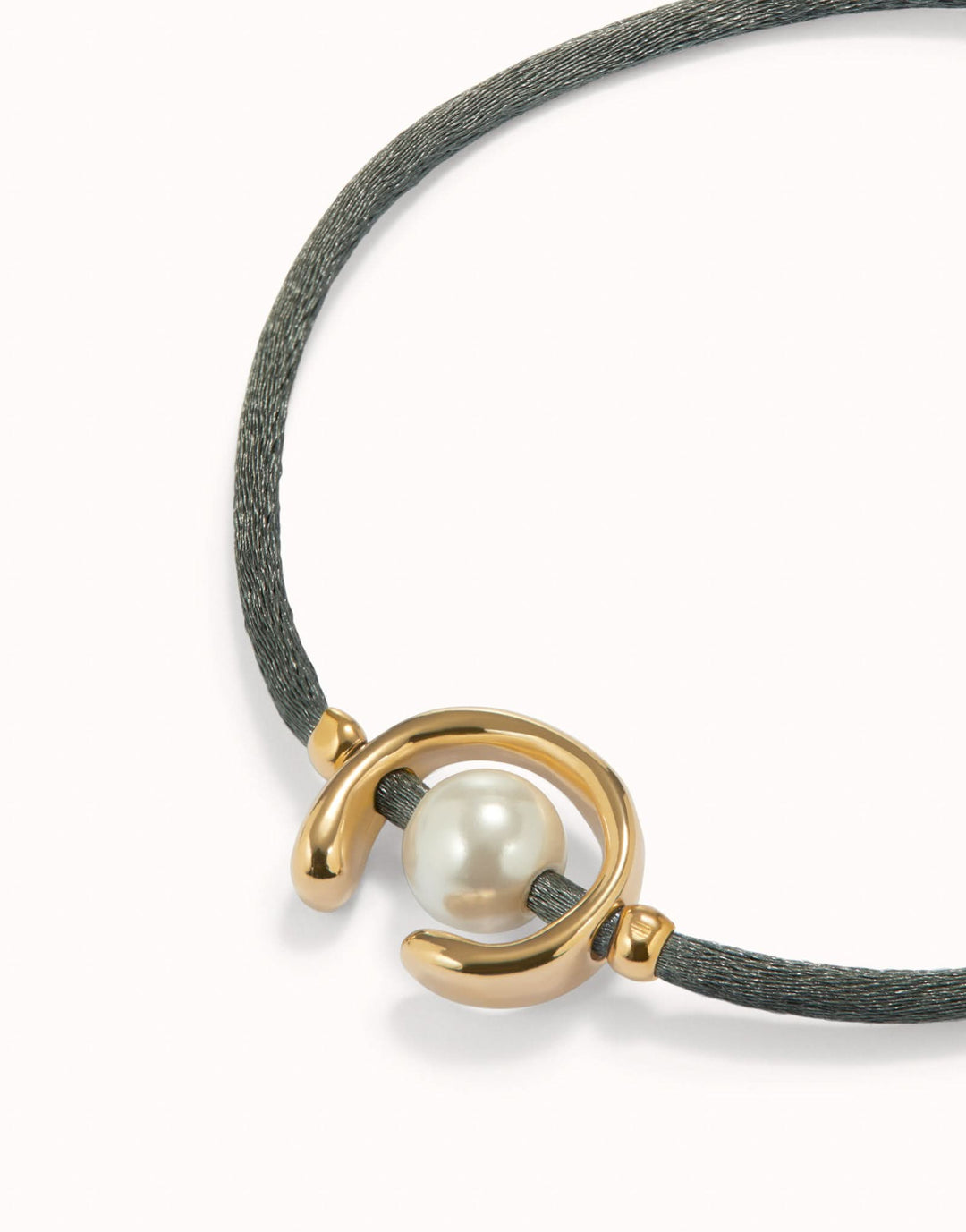 18k Gold Plated Ser Diferente Grey Bracelet PUL2505GRSORO0M