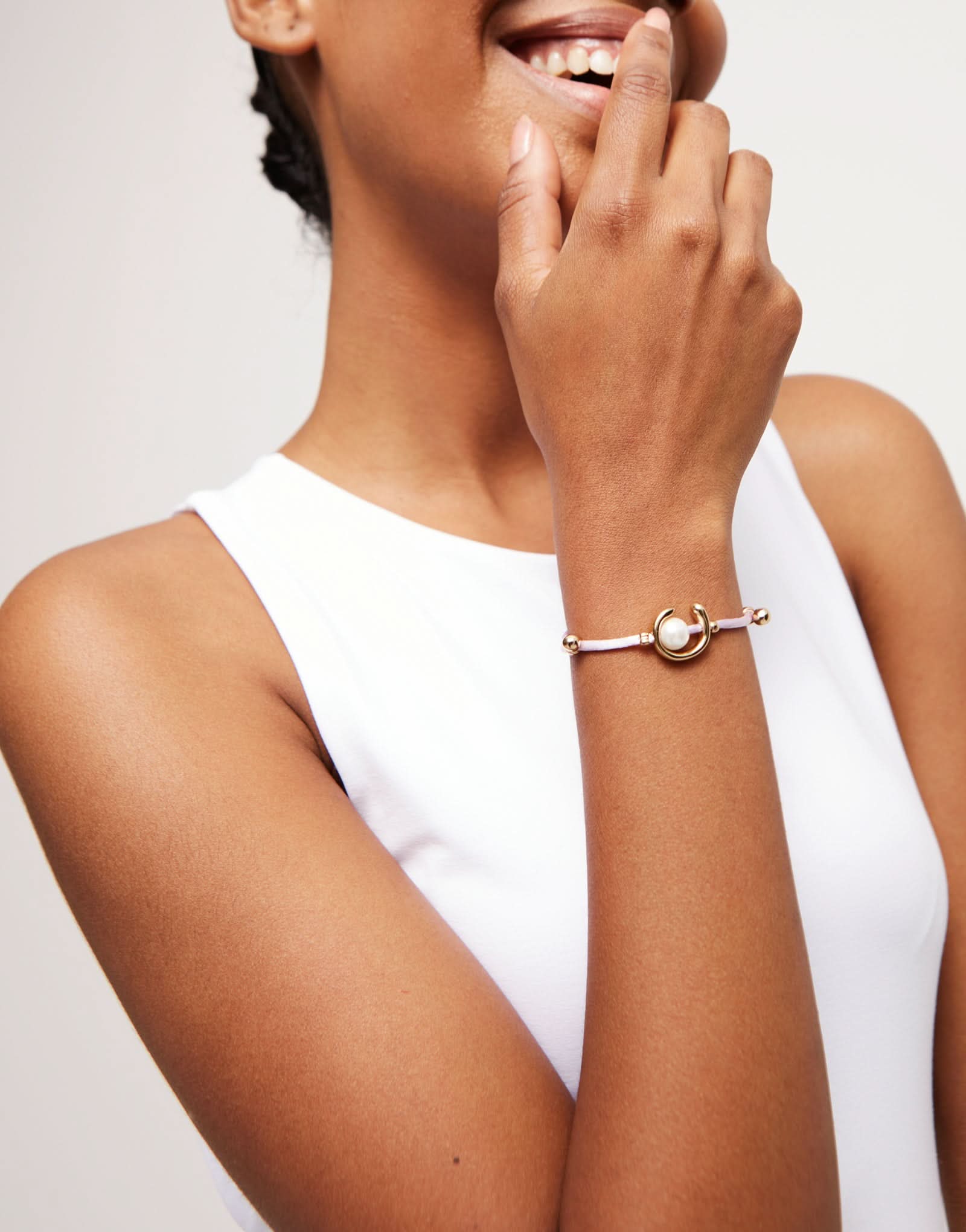 18k Gold Plated Ser Diferente Lilac Bracelet PUL2505LILORO0M