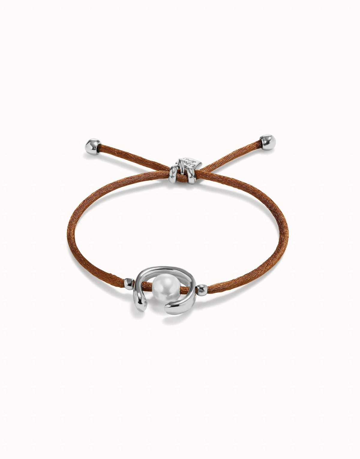 Sterling Silver Plated Ser Diferente Brown Bracelet PUL2505MARMTL0M