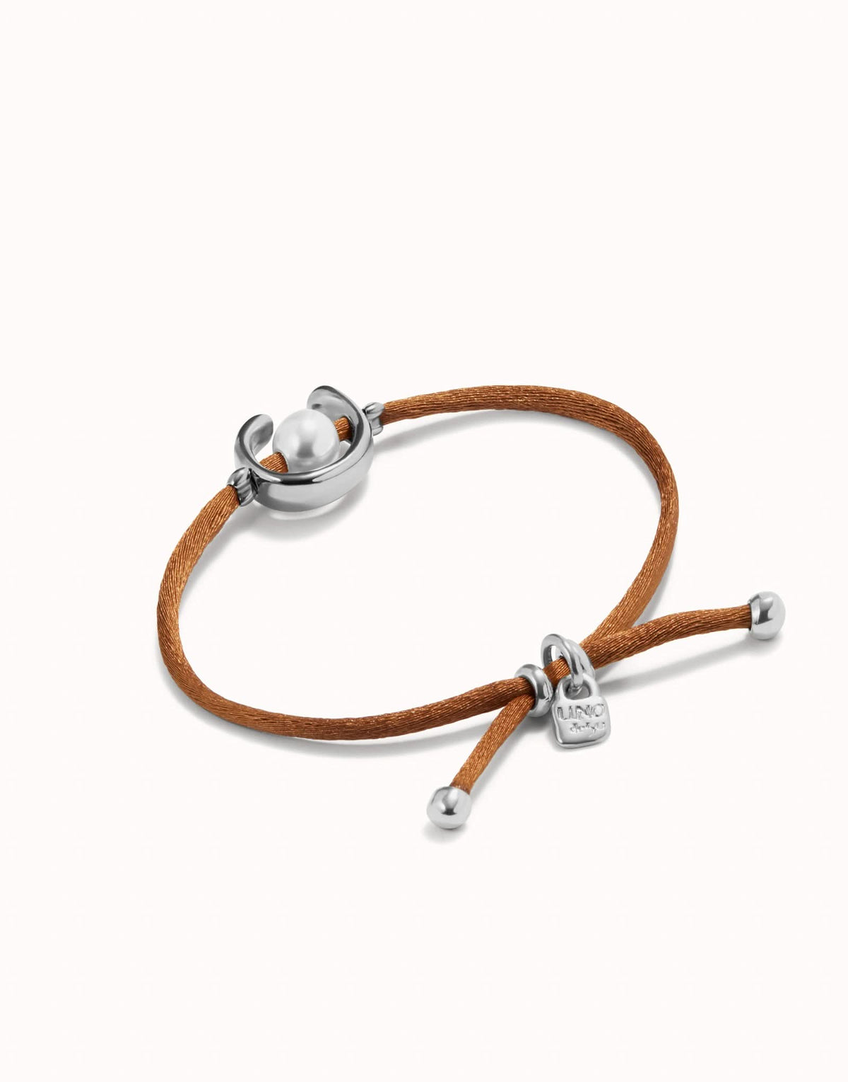 Sterling Silver Plated Ser Diferente Camel Brown Bracelet PUL2505CAMMTL0M