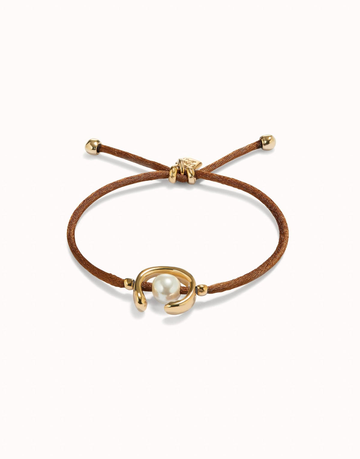 18k Gold Plated Ser Diferente Brown Bracelet PUL2505CAMORO0M