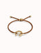18k Gold Plated Ser Diferente Brown Bracelet PUL2505CAMORO0M