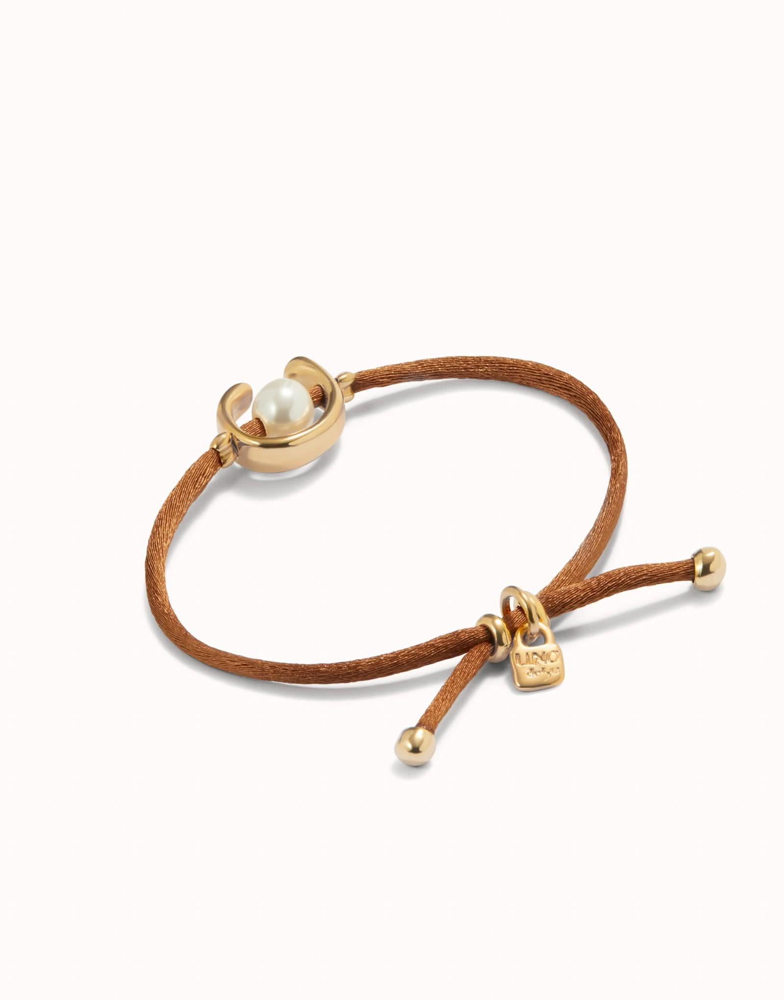 18k Gold Plated Ser Diferente Brown Bracelet PUL2505CAMORO0M