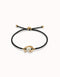 18k Gold Plated Ser Diferente Black Bracelet PUL2505NGRORO0M