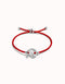 Sterling Silver Plated Ser Diferente Red Bracelet PUL2505ROJMTL0M