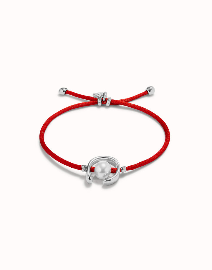 Sterling Silver Plated Ser Diferente Red Bracelet PUL2505ROJMTL0M