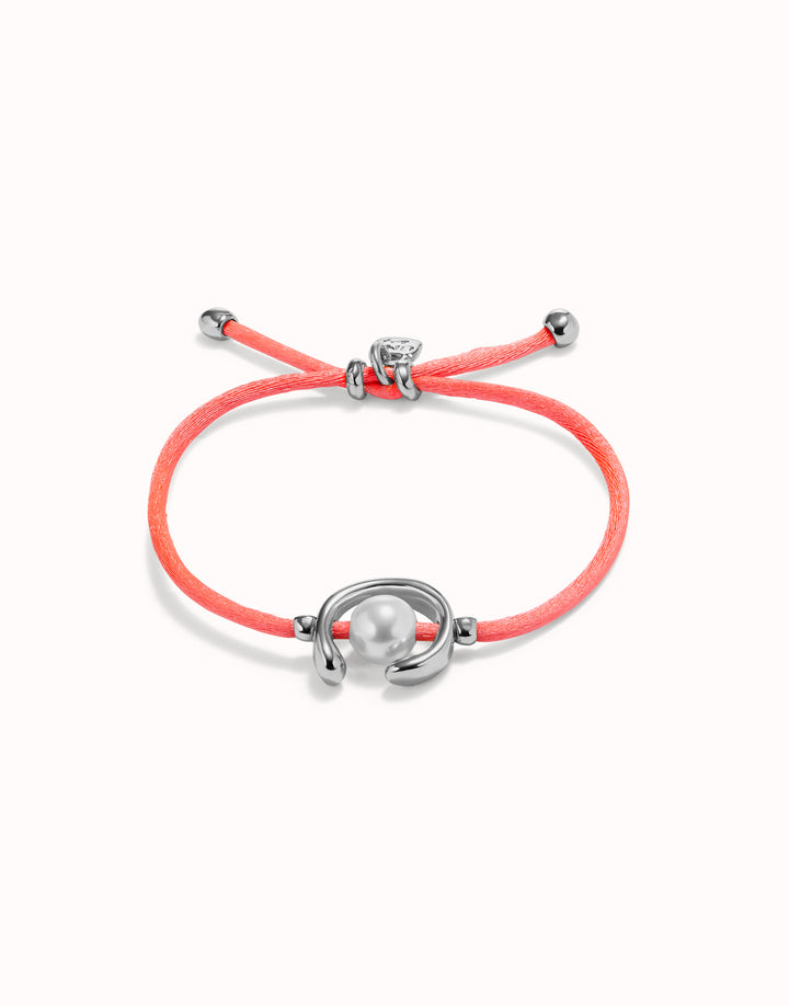 Sterling Silver Plated Ser Diferente Pink Bracelet PUL2505RSAMTL0M