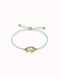 18k Gold Plated Ser Diferente Aqua Green Bracelet PUL2505VDAORO0M
