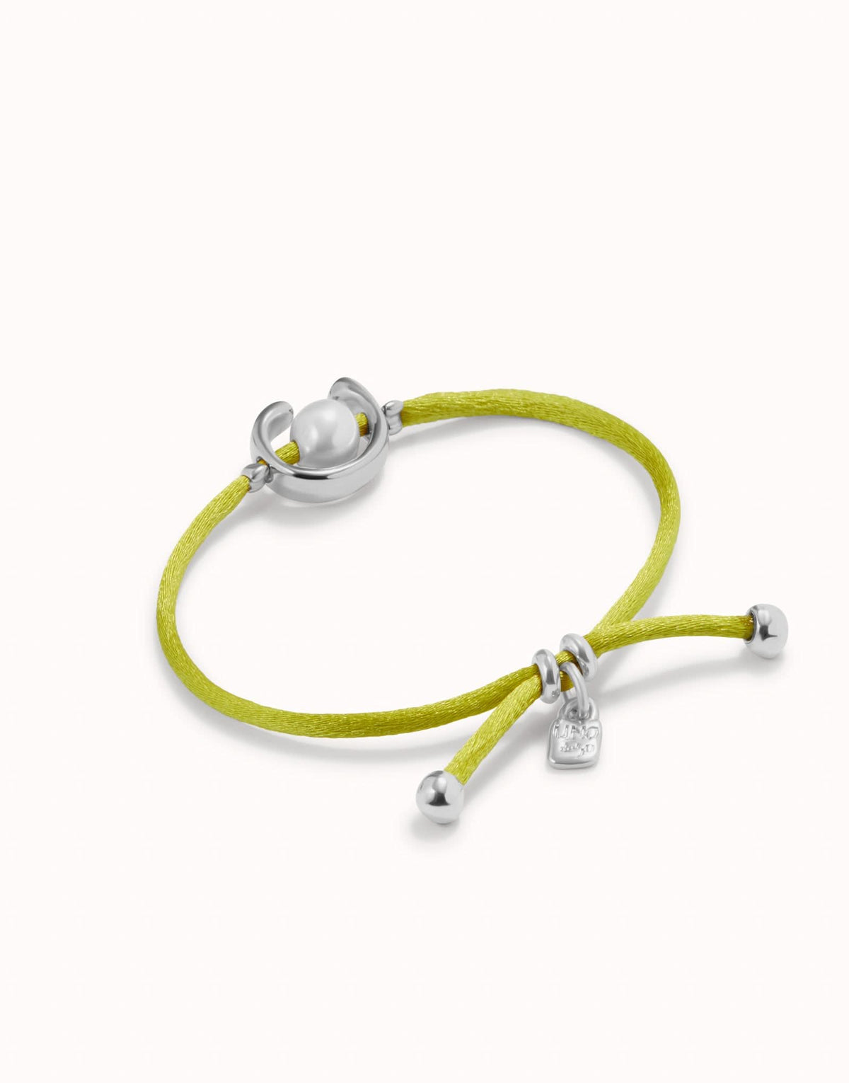 Sterling Silver Plated Ser Diferente Lime Green Bracelet PUL2505VDLMTL0M