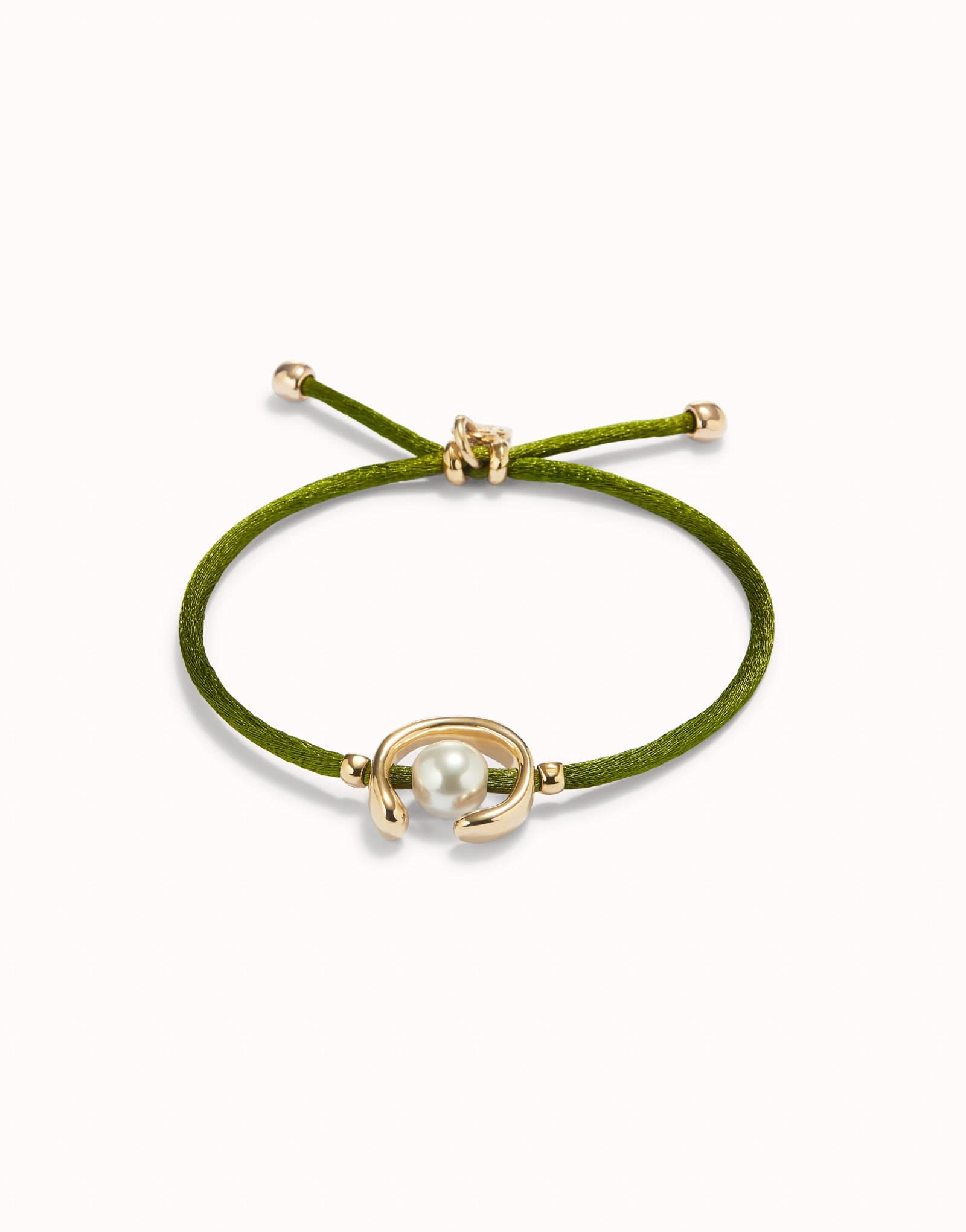 18k Gold Plated Ser Diferente Dark Green Bracelet PUL2505VDOORO0M