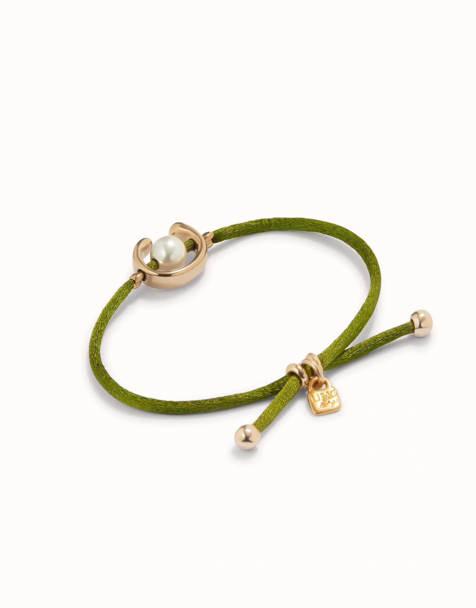 18k Gold Plated Ser Diferente Dark Green Bracelet PUL2505VDOORO0M