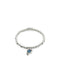 Luxury Sterling Silver Plated Ser Expresiva Blue Bracelet PUL2514AZOMTL0 featuring vibrant blue crystals.