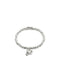 Sterling Silver Plated Ser Expresiva White Bracelet PUL2514CRSMTL0 - Elegant bracelet featuring sterling silver plating, heart charm and white crystal accents for a luxurious touch.